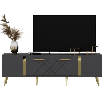 Detas Anthracite TV asztal