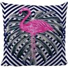 Butter Kings Dekorační polštářek Pink flamingo, 50 x 50 cm