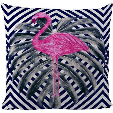 Butter Kings Poduszka dekoracyjna Pink flamingo, 50 x 50 cm