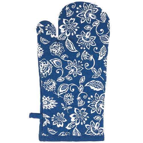 Ofenhandschuh mit Magnet Blaudruck, 18 x 32 cm