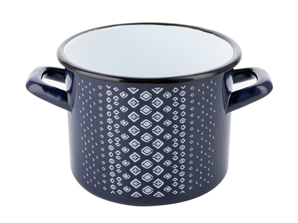 Florina Smaltovaný hrniec Trelis, 22 cm, modrá