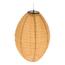 Textilný lampáš so solárnym LED svetlom, 25 cm,oranžový