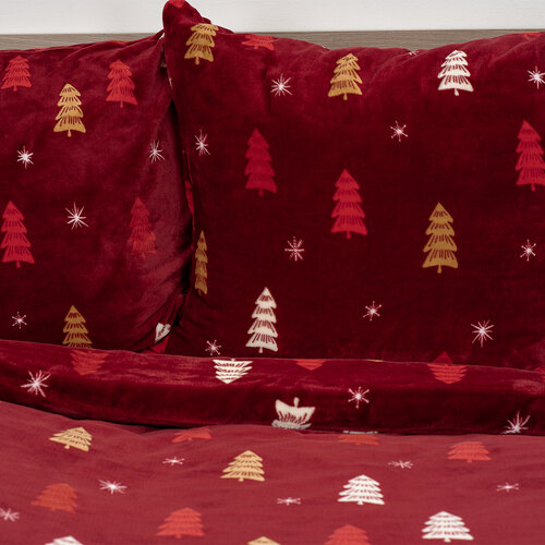 4Home Posteljnina iz mikroflanela Crimson Woods,140 x 200 cm, 70 x 90 cm