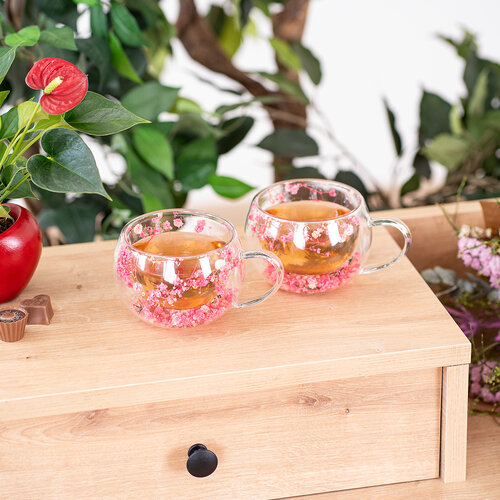 4Home termo skodelica za kapučino Blossom Hot&Cool, 270 ml, 2 kos