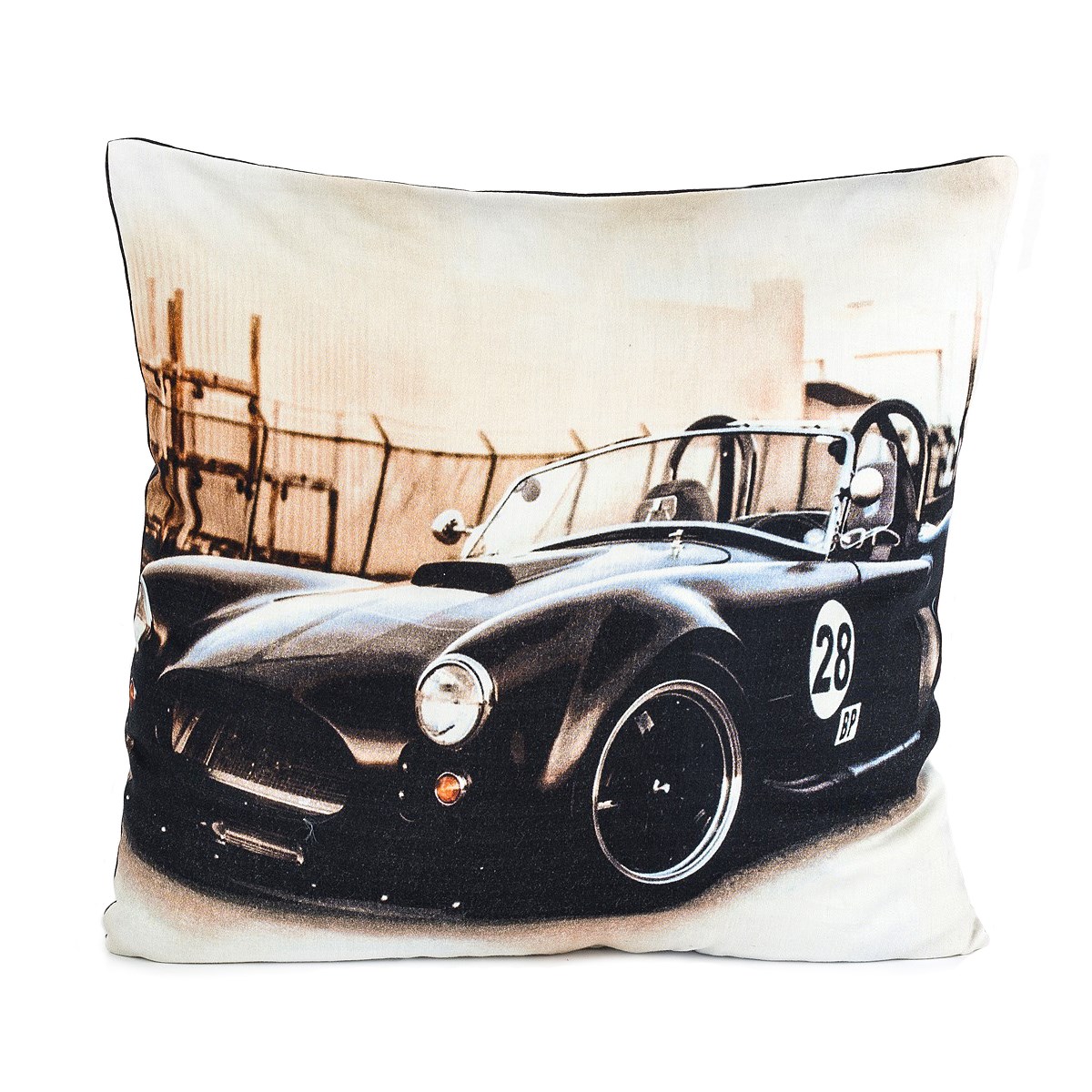 BO-MA Trading Obliečka na vankúšik Auto čierne 45 x 45 cm