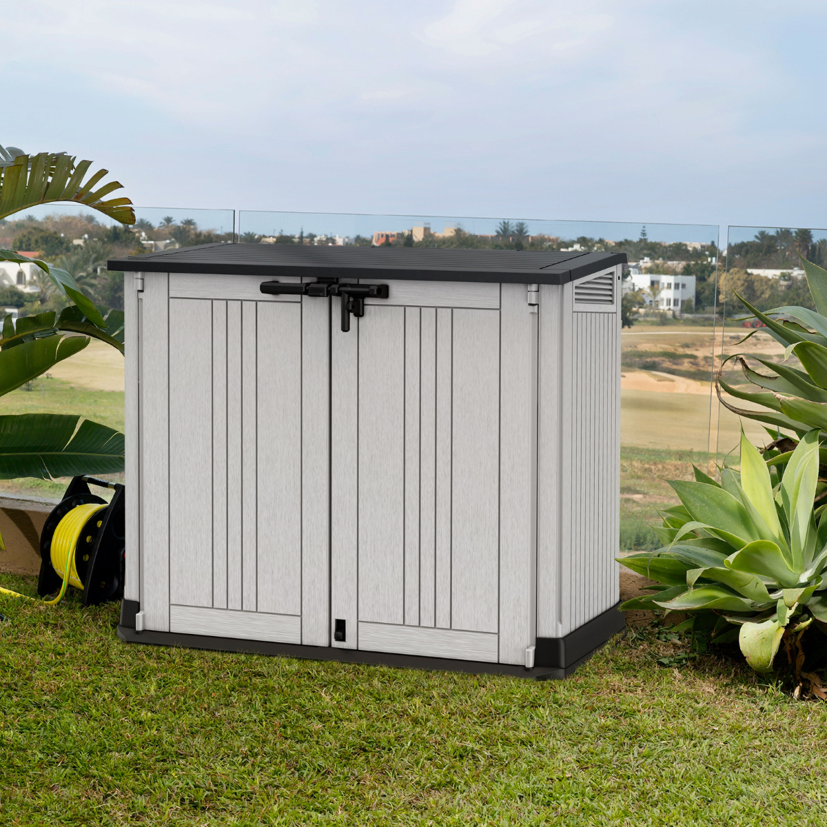 Záhradný úložný box Keter Store It Out Midi, čierny