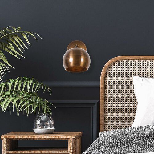 Nástenné svietidlo Sivani - MR - 708, medená