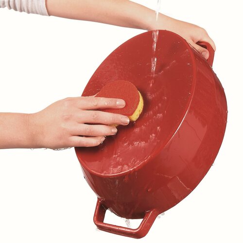 Pyrex Litinový kastrol s poklicí 6 l, 33 x 25 cm, červená