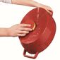 Pyrex Litinový kastrol s poklicí 6 l, 33 x 25 cm, červená