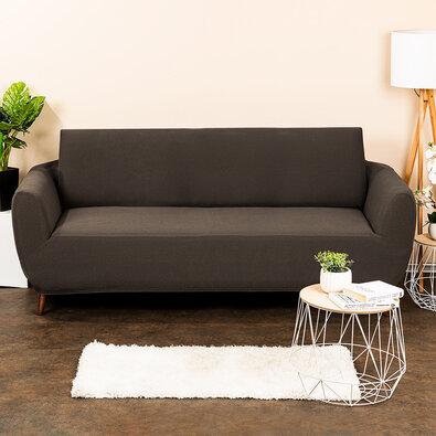 Husă multielastică 4Home Comfort pentru canapea, maro, 180 - 220 cm