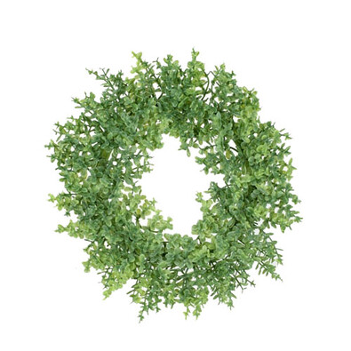 Umetni venec Buxus zelen, premer 16 cm