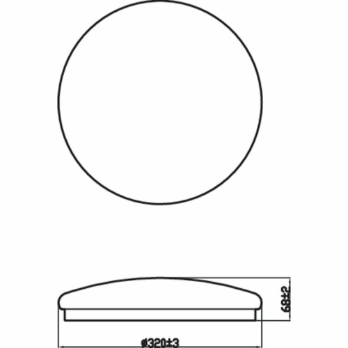 Philips 8718699681135 стельовий світлодіодний світильник Moire 17 Вт 1700 лм 2700K 32 см, білий