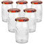 Set de 6 borcane de conservare cu capac Fructe,335 ml