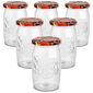 Set de 6 borcane de conservare cu capac Fructe,335 ml