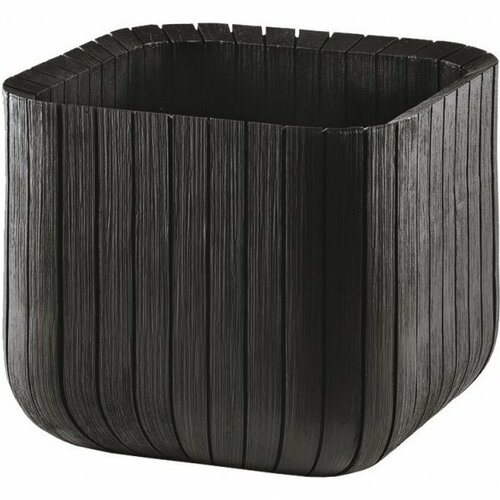 Keter Cube planter műanyag virágtartó, 30 x 30 x    30 cm, szürke