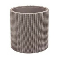 Keter virágtartó kaspó Cylinder Planter S szürke, 7 l, 28 x 28 x 28,3 cm