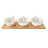 Orion Serving set of bowls with spoon and trayWhiteline, 3 pcs