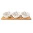 Orion Serving set of bowls with spoon and trayWhiteline, 3 pcs