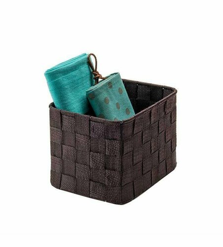 Compactor Organizer do przechowywania do szuflady TEX 19 x 14 x 13 cm, brązowy