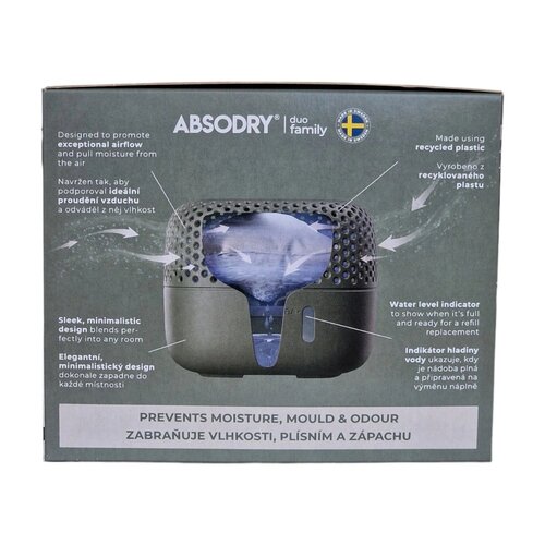 Everbrand Moisture Absorber Absodry Duo családizsák 3-sorozat, 30 m3-ig, erdőzöld