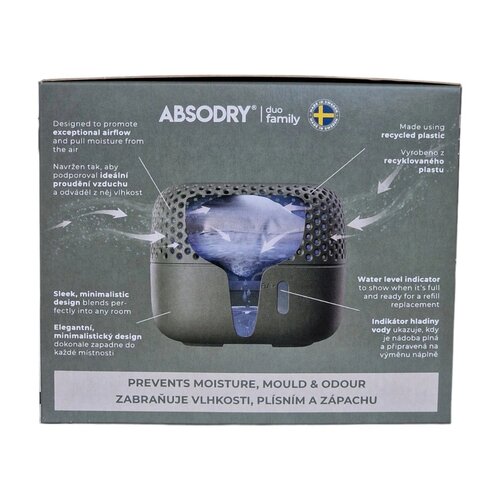 Everbrand vlažnostni absorber Absodry Duo FamilyBag 3-series, do 30 m3, Forest Green