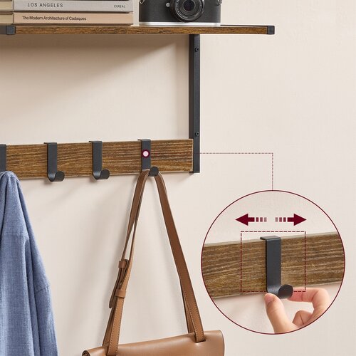 Set nástenných poličiek E1083 OLW, staré drevo,  2 ks