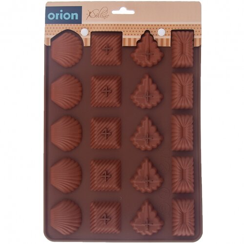 Orion Forma silikonowa na praliny i ciasteczka, brązowy