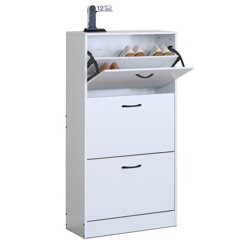 Cipősszekrény rekeszekkel G1016 WT, fehér