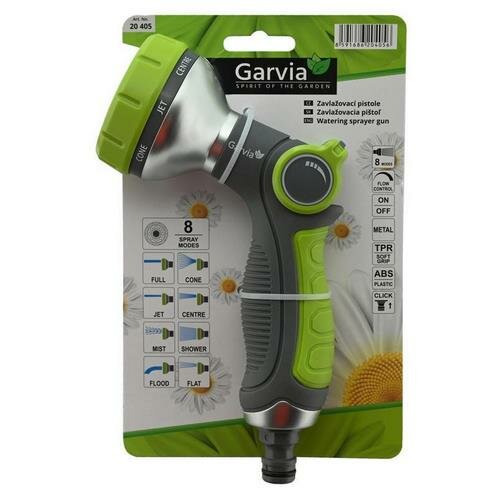 Garvia Pistolet do podlewania okrągła dysza metal/plastik, 8 funkcji
