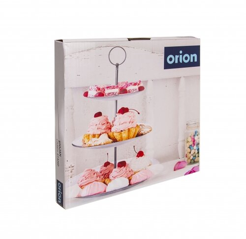 Orion Szklana patera na ciasteczka Ema, 3 poziomy