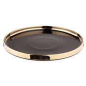 Altom Porcelánový dezertný tanier Palazzo 21 cm, čierna