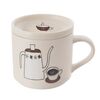 Orion Kubek porcelanowy z pokrywką Kawa, 0,45 l