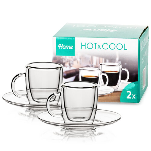 4Home Termo sklenice Ristretto Hot&Cool  50 ml, 2 ks