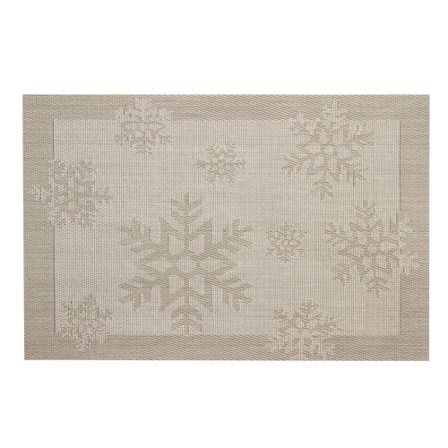 Prestieranie Christmas strieborná, 45 x 30 cm, sada 6 ks