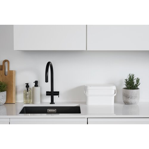 SmartStore Plastikowy kosz na odpady organiczne Collect, biały, 5 l