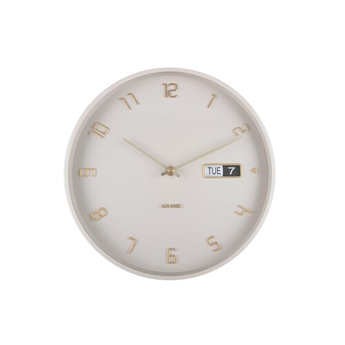 Karlsson 5953WG designerski zegar ścienny 30 cm, szary