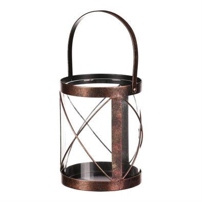 Metal Candelero suport pentru lumânări din cupru,19 x 17 x 33 cm