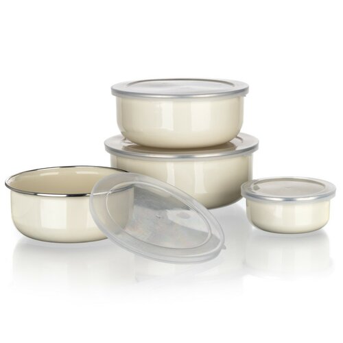 Banquet Set of 8 enameled bowls AMANDE