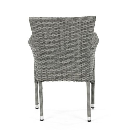 Autronic Kerti szék, fém, polirattan, szürke,AZC-S2118 GREY