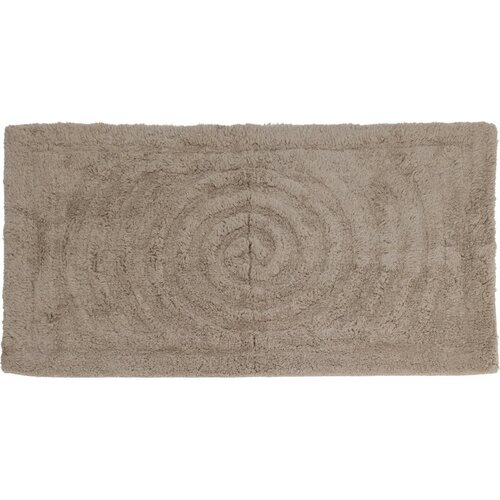 Badteppich Circle Dunkelbeige, 45 x 75 cm