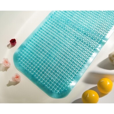 Przeciwpoślizgowa mata do wanny Ramsi niebieska, 72 x 34 cm