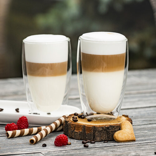 4Home termo skodelice za latte Hot&Cool 410ml, 2 kos
