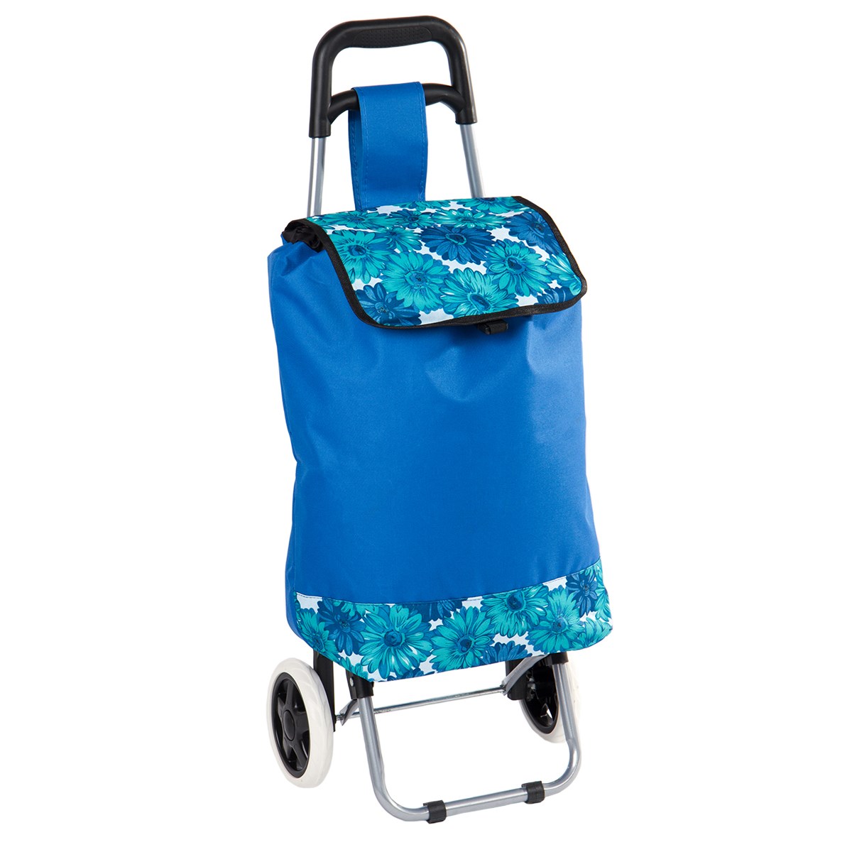 Nákupná taška na kolieskach Daisy, modrá