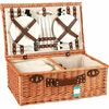 Picknickkorb für 4 Personen Braun, 54 x 34 x 20 cmbraun  ,