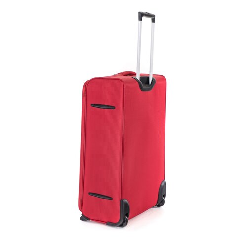 Pretty UP Potovalna tekstilna kovčka TEX15 L,rdeča