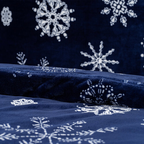 4Home Lenjerie de pat din microflanel Midnight Snowfall, 140 x 200 cm, 70 x 90 cm