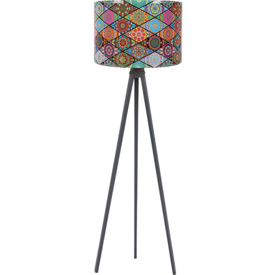 Stojacia lampa Mandala 136, sivá