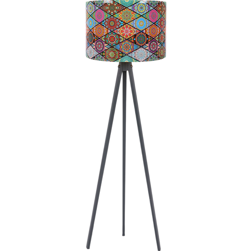 Stojací lampa Mandala 136, šedá
