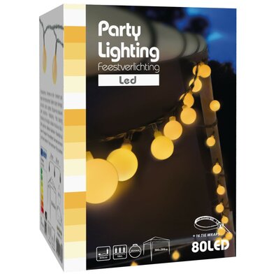 Zewnętrzne oświetlenie LED String lights,  80 żarówek