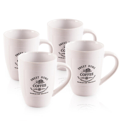 Orion Keramiktassen-Set Sweet Home 450 ml, 4 St.